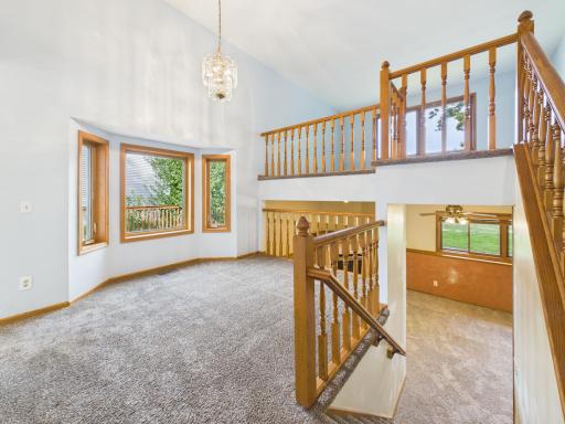 Dining room and going down to the family room
