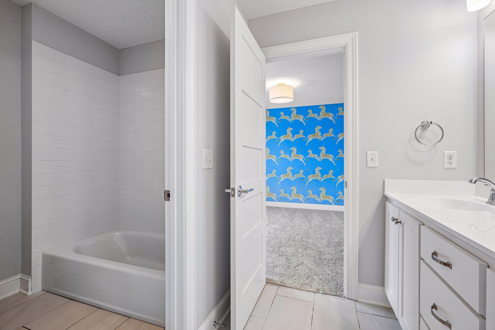 Jack-and-Jill bathroom.