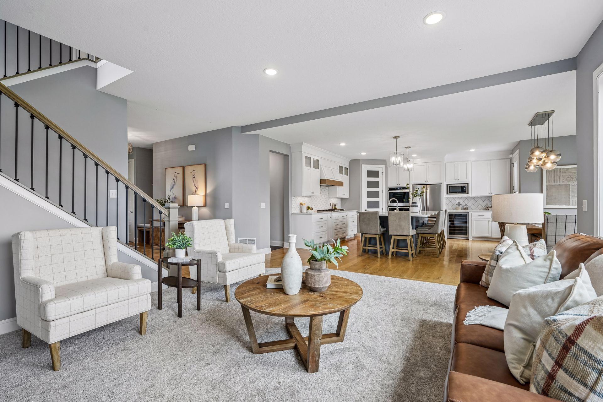 An open-concept main level designed for effortless flow, natural light, and everyday living.