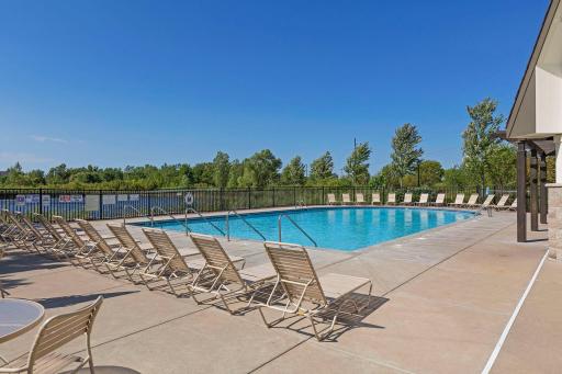 Outdoor pool at the Victor Gardens Activity Center.