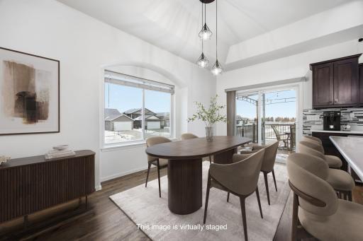 Dining Area to Deck/Patio (newer flooring & fixtures)