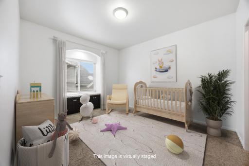 Upper Bedroom #2 w/Built-In Bench/Storage