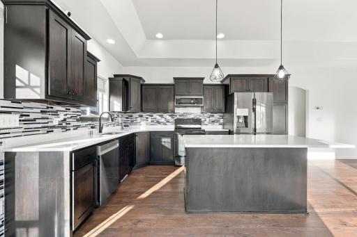 Kitchen with lots of Cabinetry; Quartz Countertops