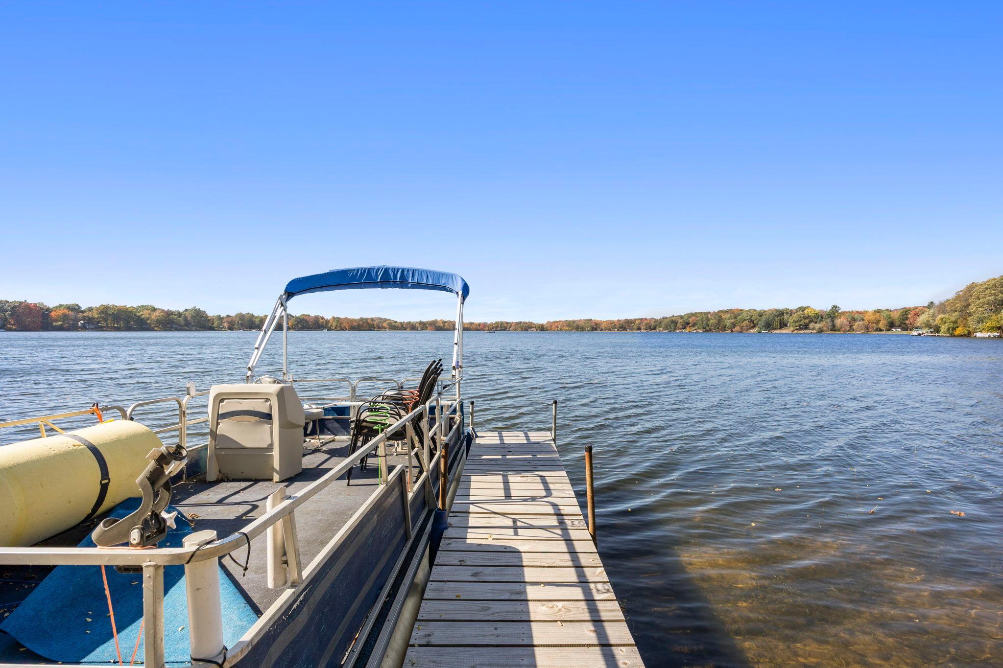 Dock included (pontoon is excluded)