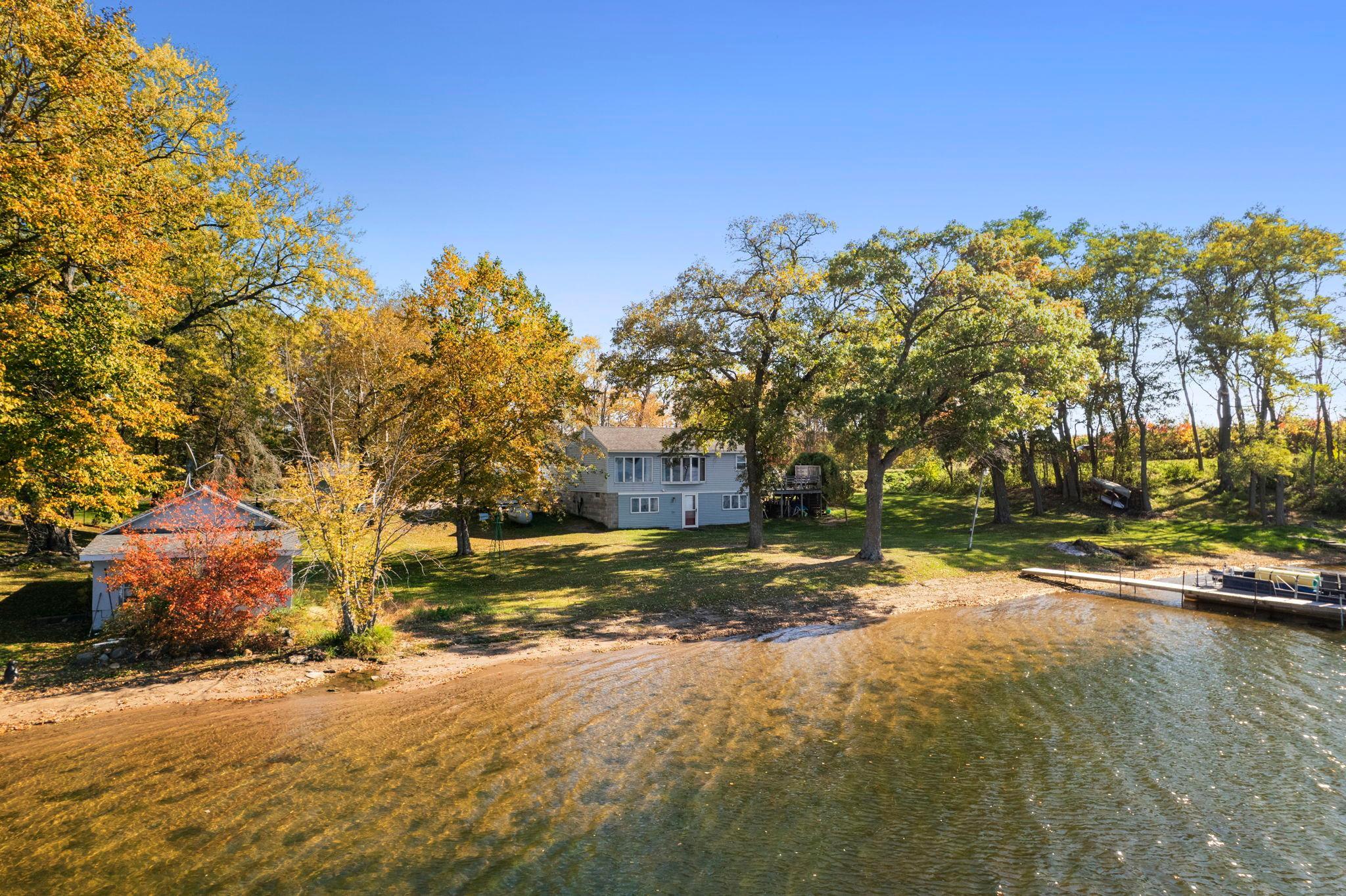 View of the house from the Poplar Lake