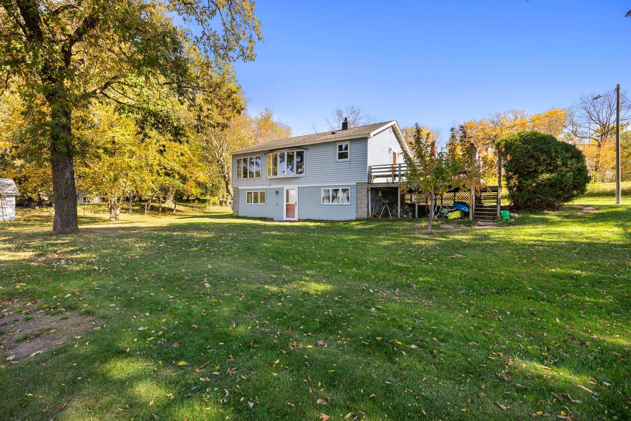 Large yard lakeside