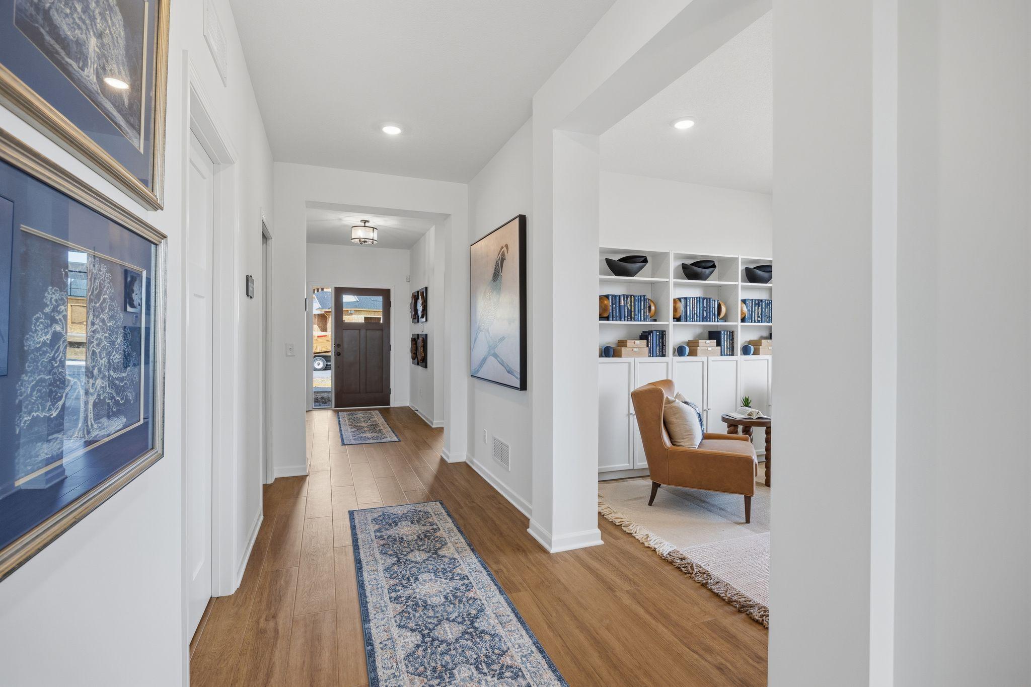 Foyer and Den - Picture of Model Home