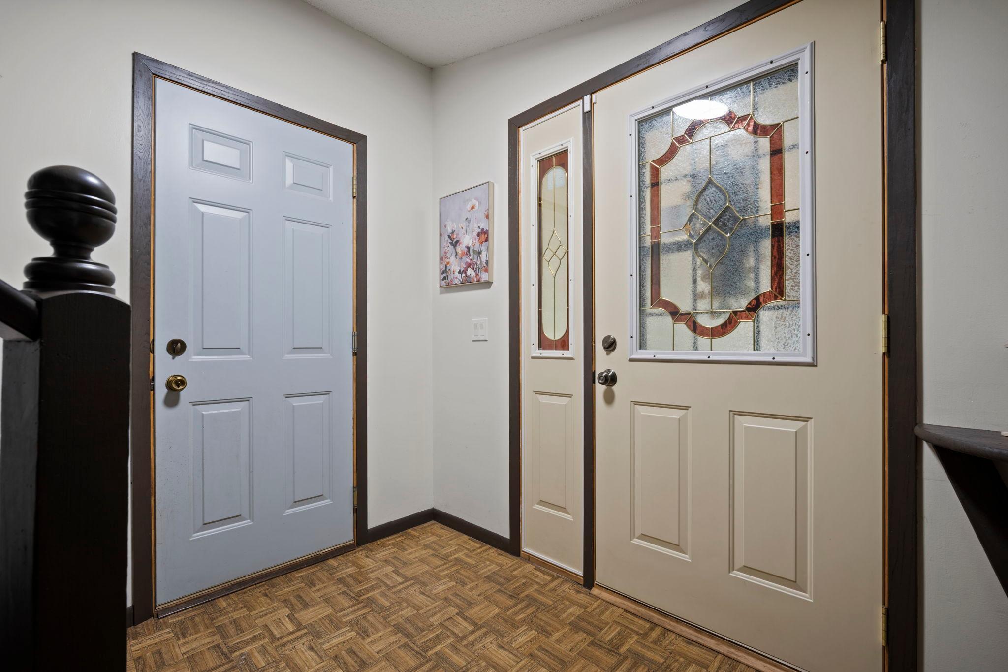 Garage entry into the main foyer