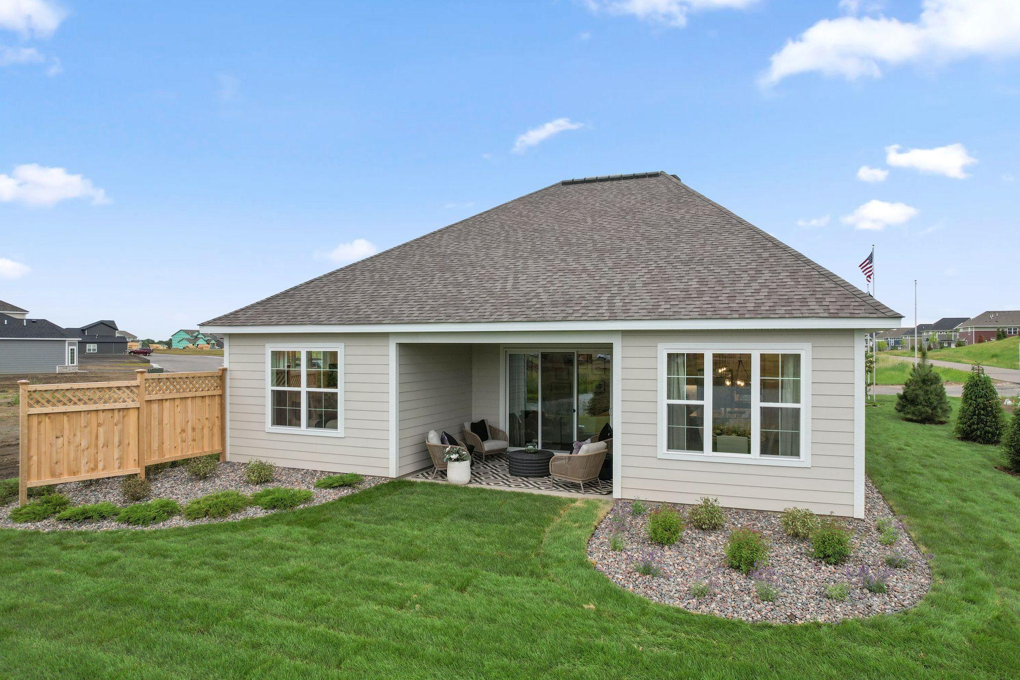 Cedar fencing provides additional privacy to enjoy your backyard. *Photo of model home- design and structural options may vary.
