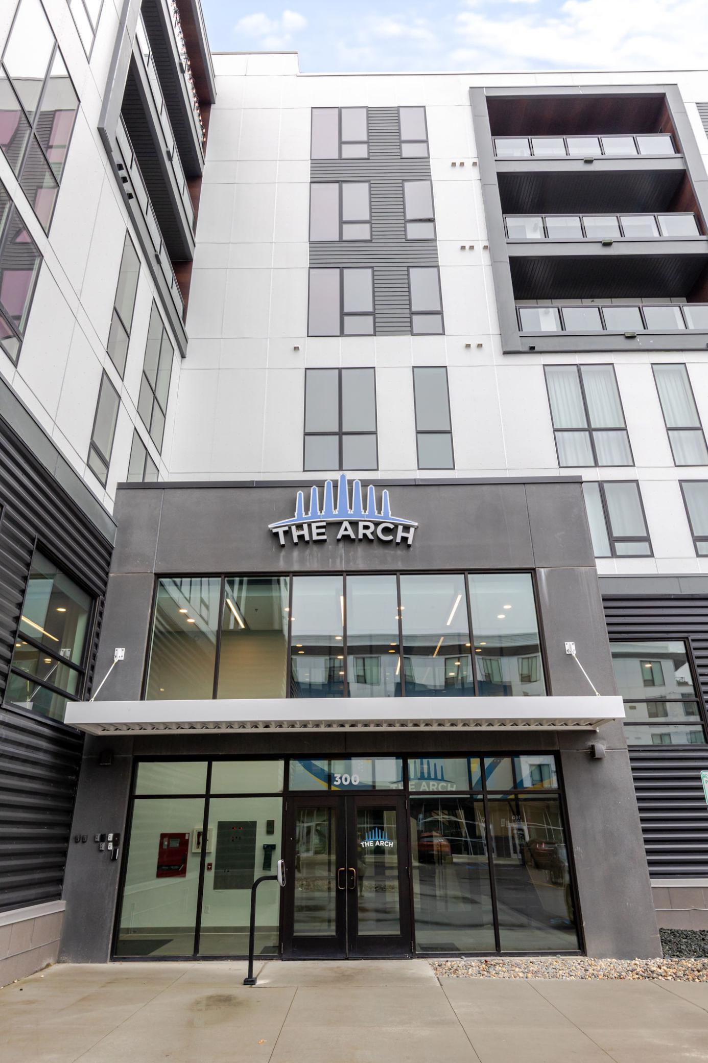 Front Entry of The Arch Condos