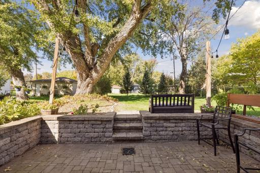 Walk out basement features a private paver patio