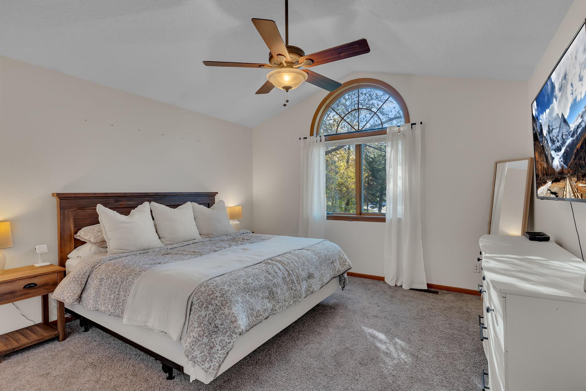 Main level primary bedroom with walk-in closet!