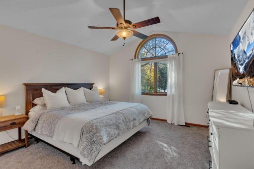 Main level primary bedroom with walk-in closet!