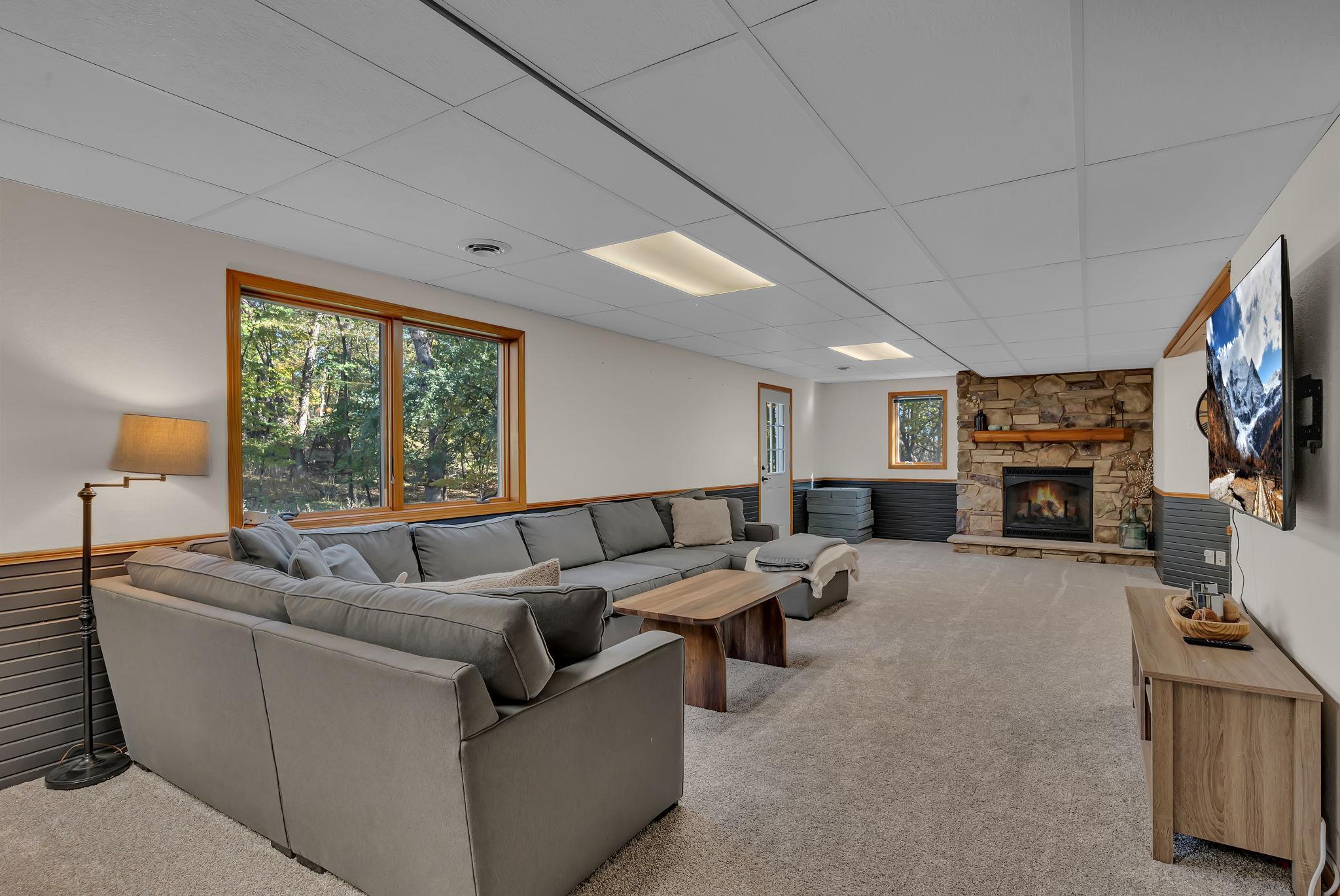 Lower level walk-out family room!
