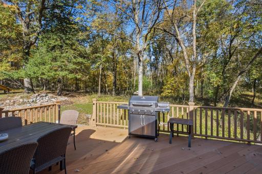 Deck off of main level dining room!