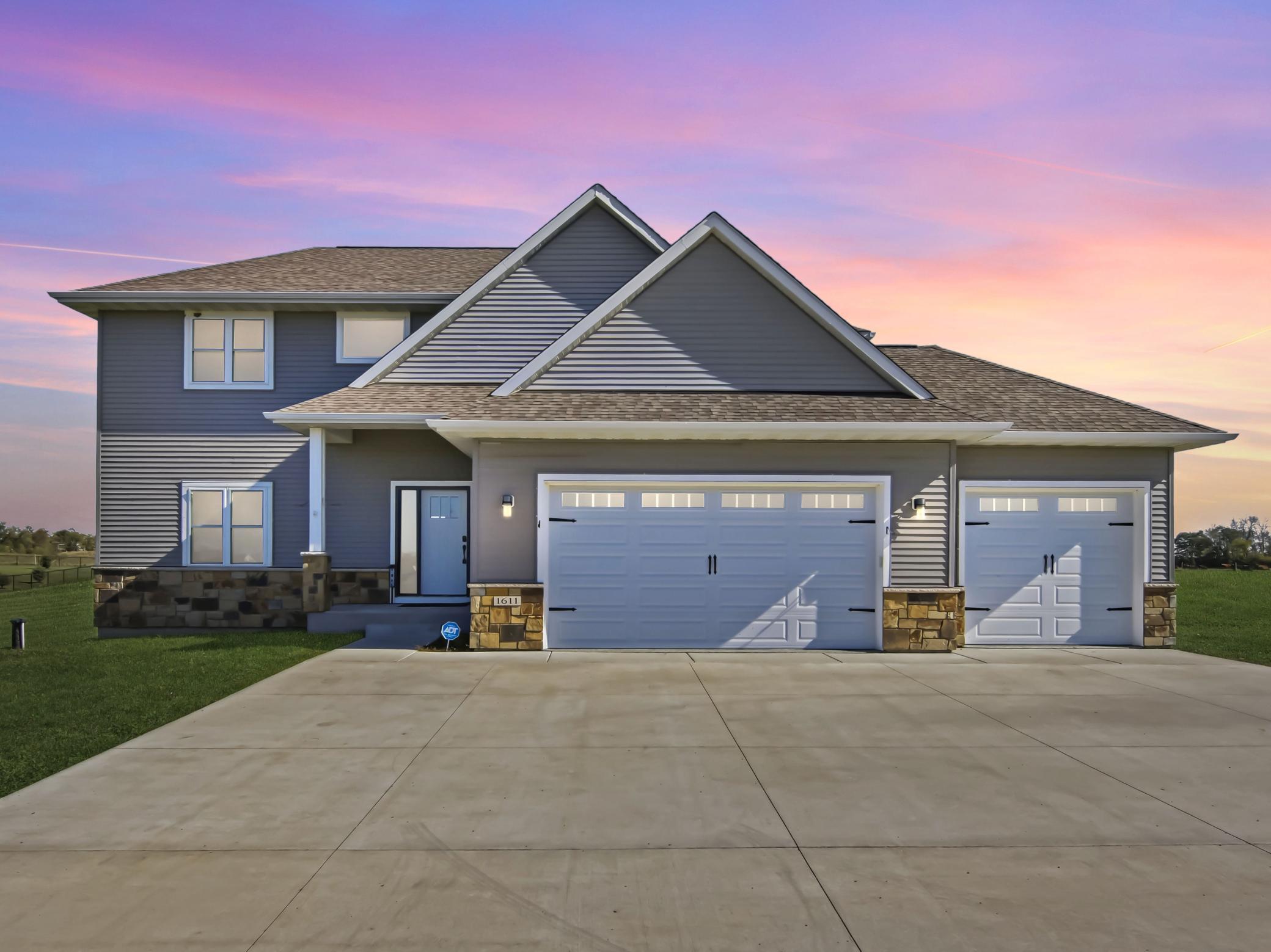 West Elevation- Dusk Photo
