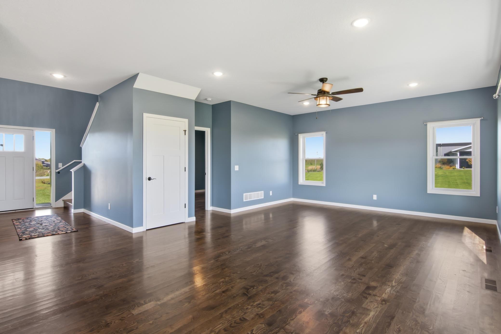Ceiling Fan and Recessed Lighting