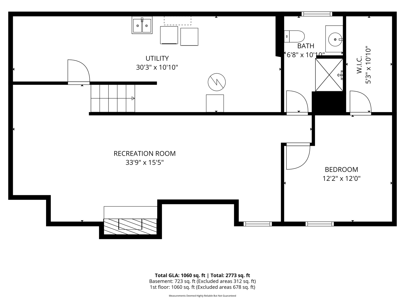 Floor plan - lower level