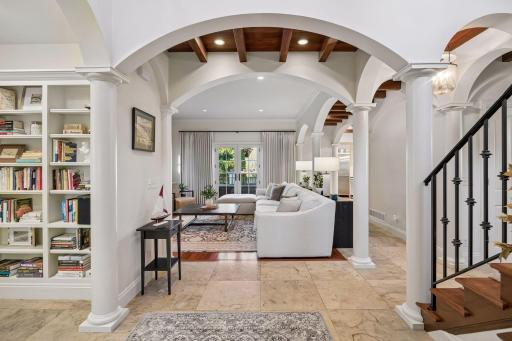 As you walk into the home your first views show the architecture and open concept to love and enjoy
