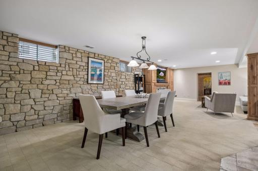 Stone wall for an accent to be transported to the shores of the mediterranean