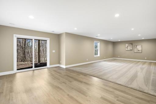 Huge walk out basement - Plenty of room for a family room, game area, home theater, or entertaining space.