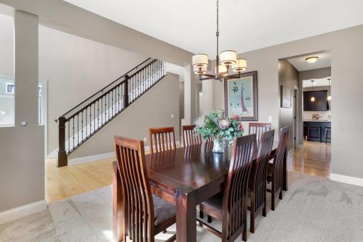 Host unforgettable dinners and holiday gatherings in the elegant formal dining room, offering generous space for family and guests.