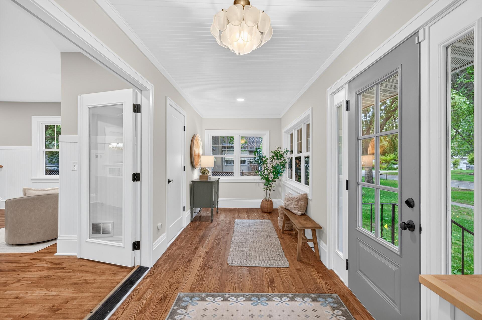 New Closet in the Front Porch / Sunroom