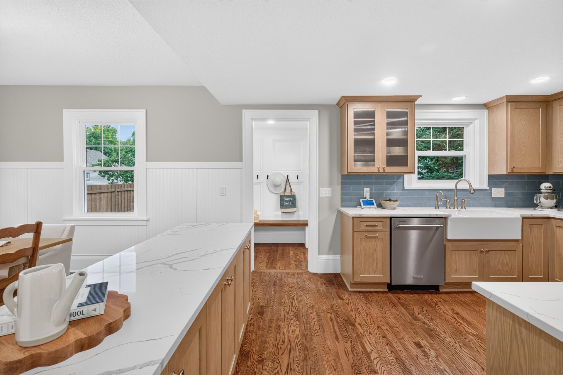 Kitchen and Attached Mudroom