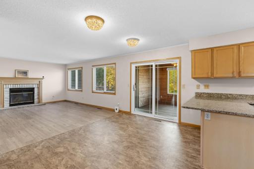 informal dining/Greatroom into 3 season porch