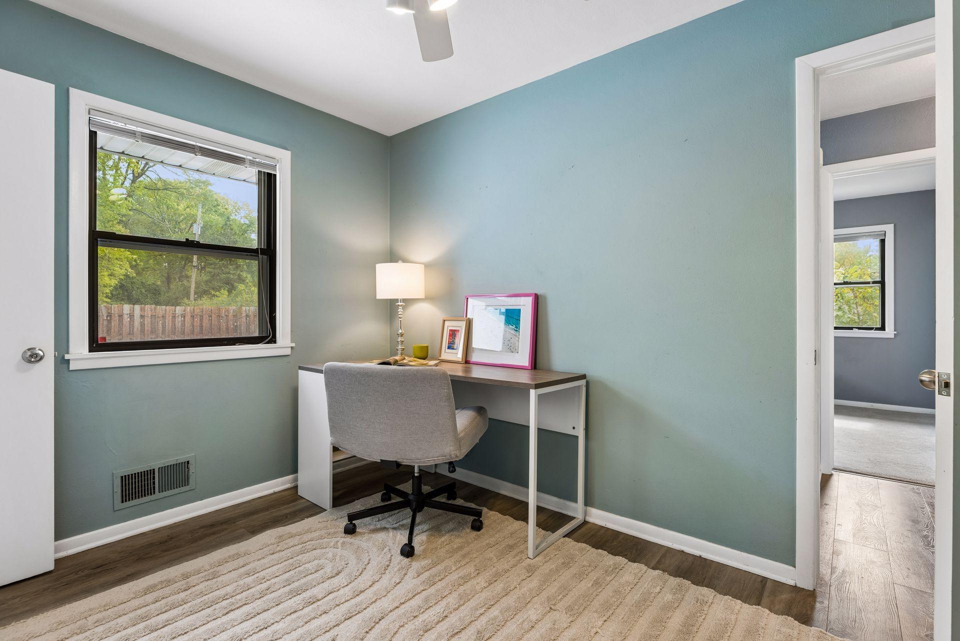 Third Floor Bedroom with Pool Window View