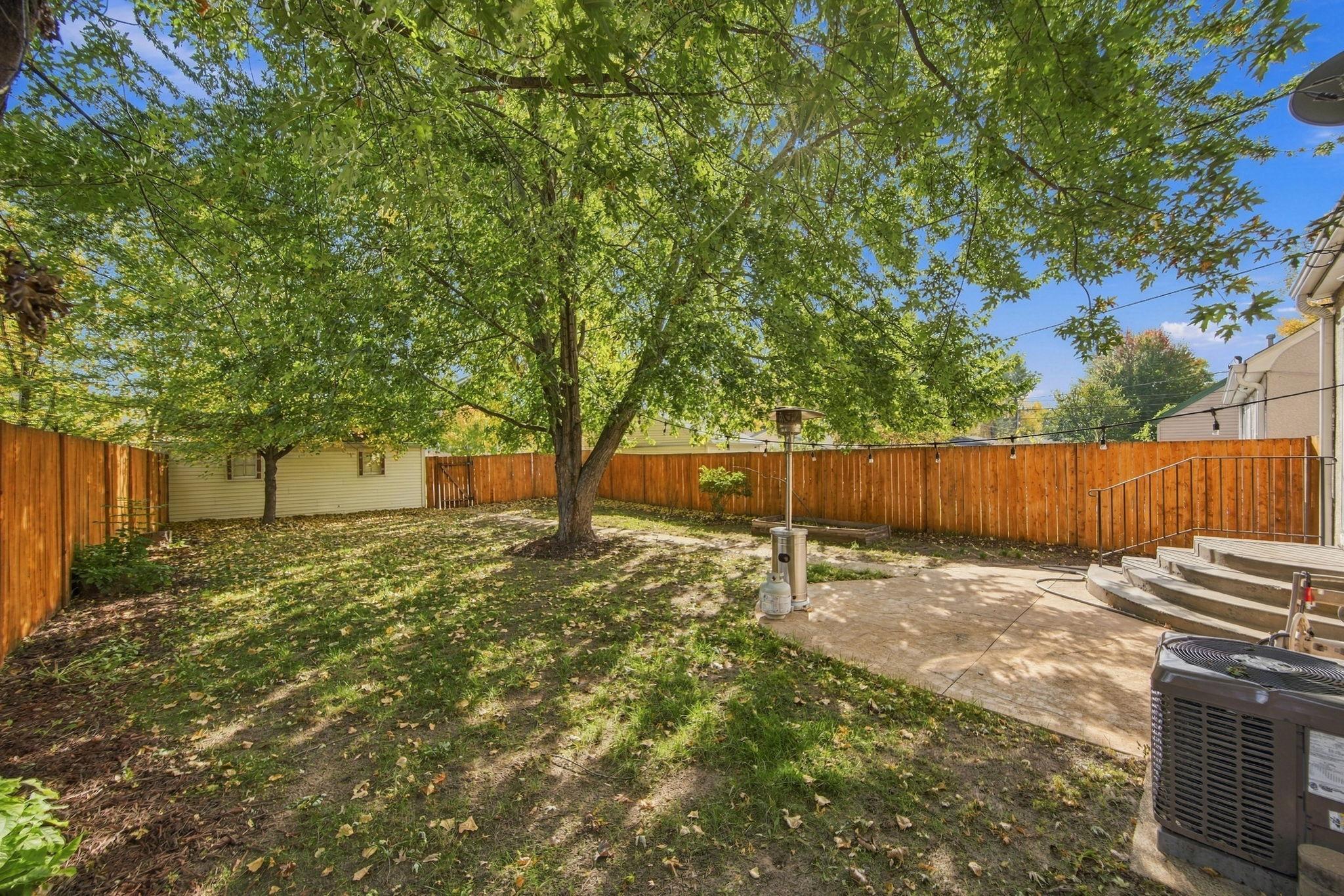 A new fence was added in 2020 and has been freshly stained. Owners are willing to leave the outdoor propane heater for the new owners to enjoy the patio on cooler days and evenings.