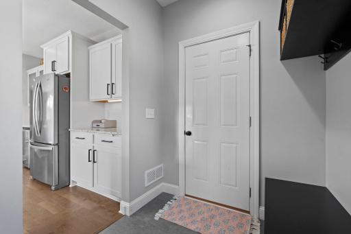 Garage Entry into Mudroom and Kitchen for Convenient Everyday Living