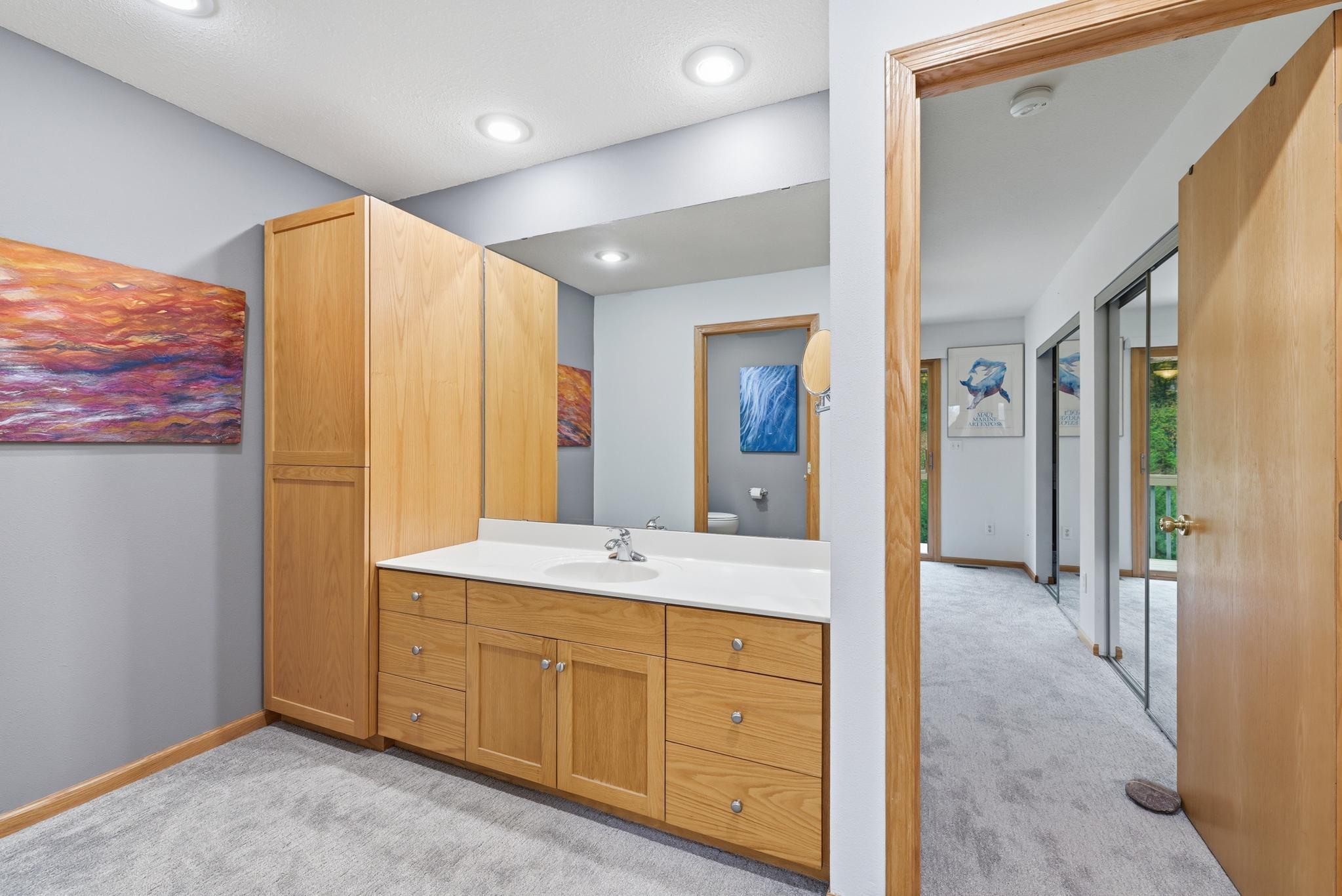 Walk thru into the primary bedroom