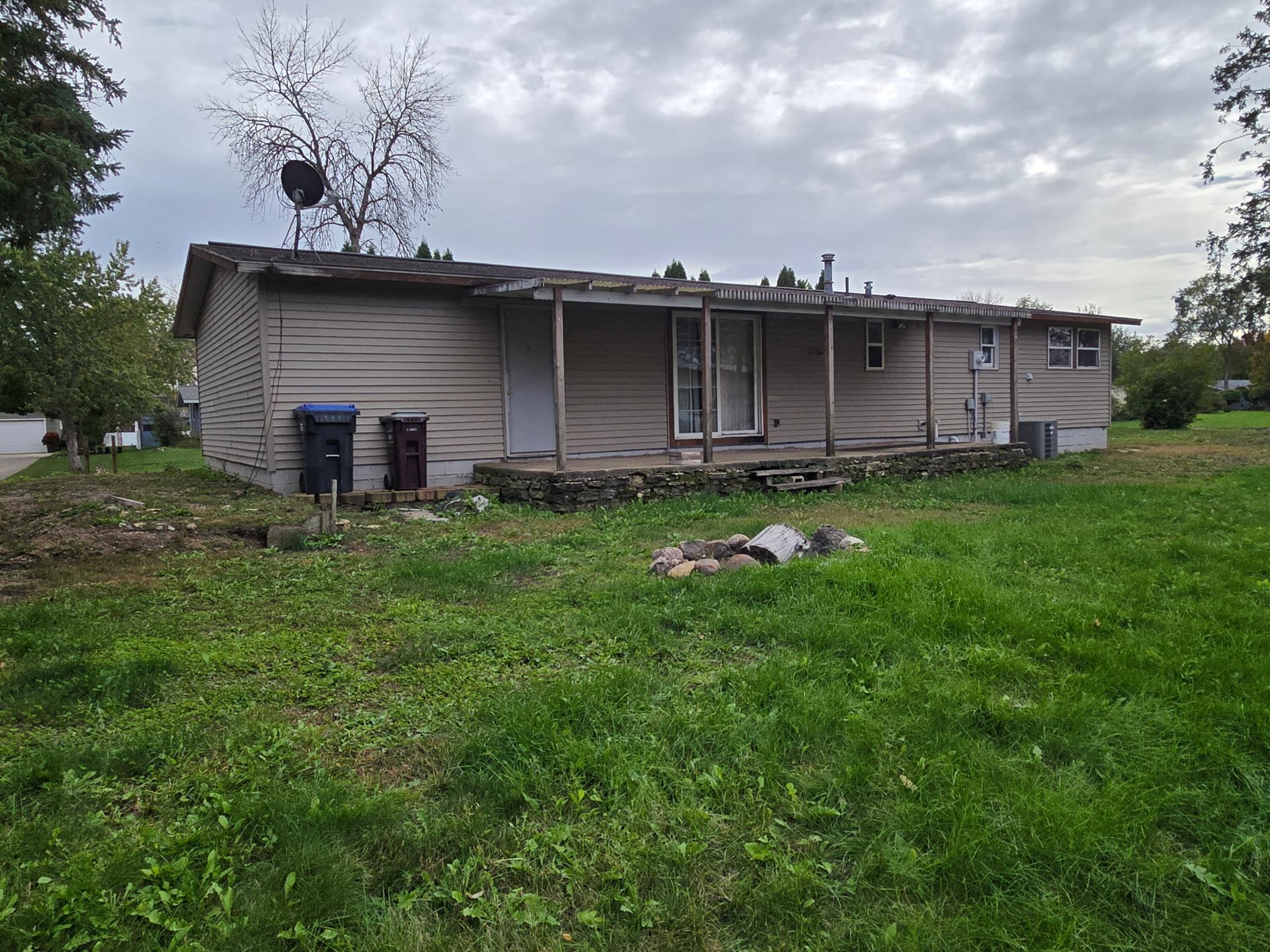 The back of the home