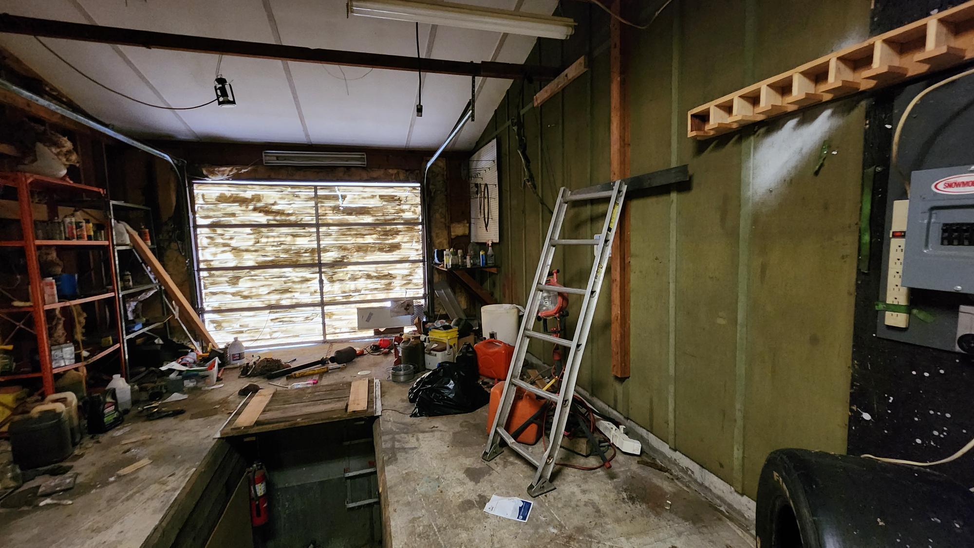 interior of the garage