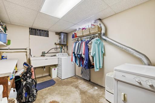 Laundry room-Notice the tankless water heater!