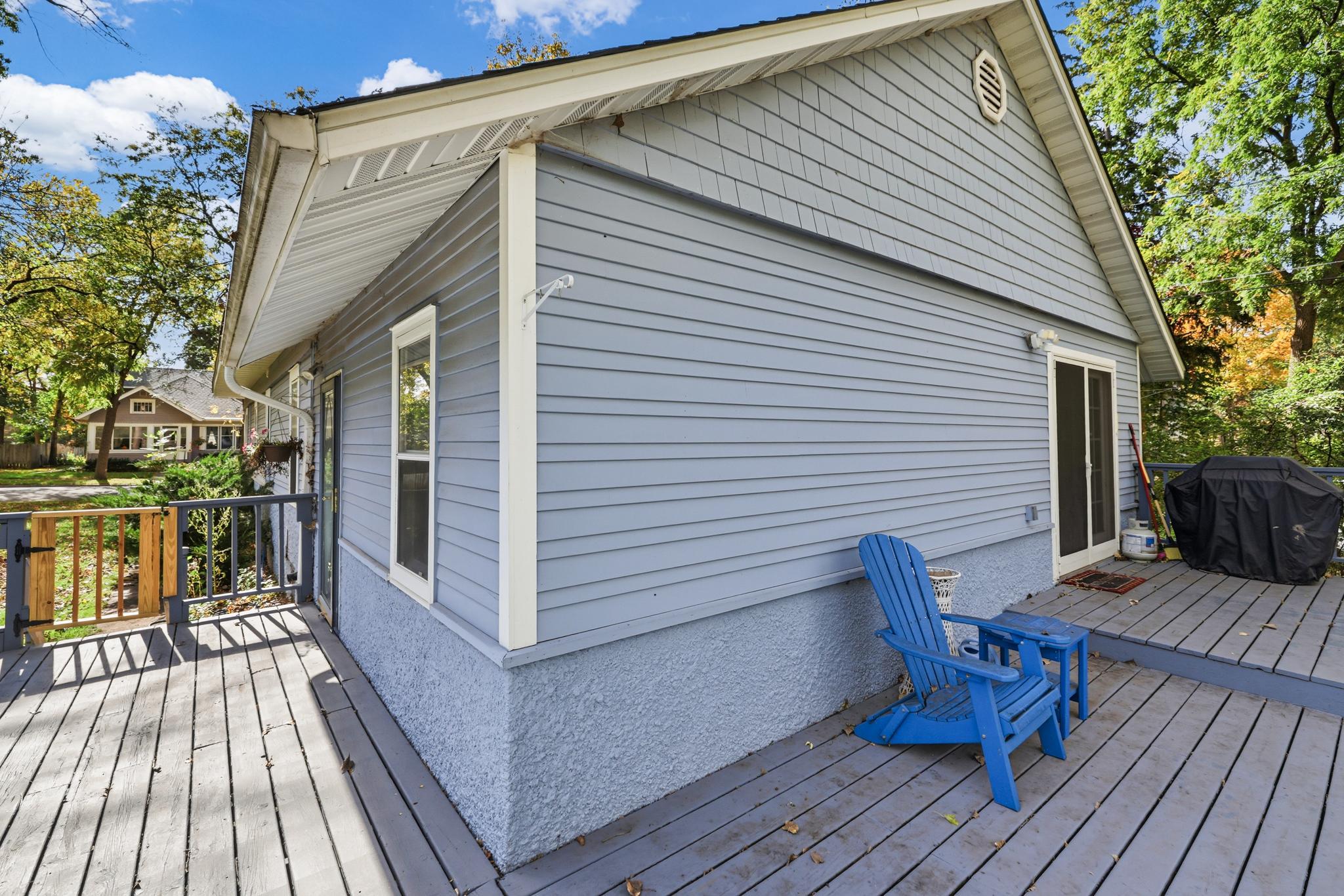 Inviting deck area