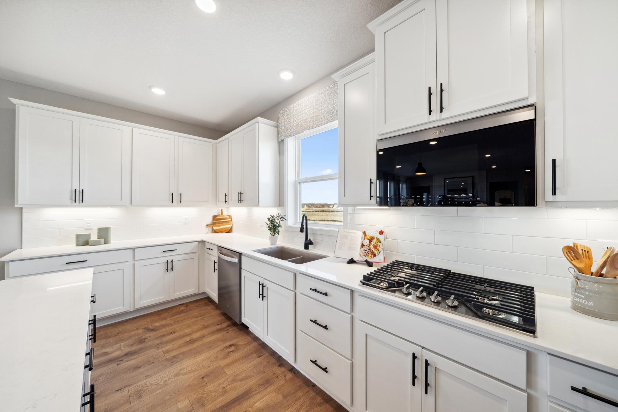 Entertain with ease in this spacious and beautiful kitchen.