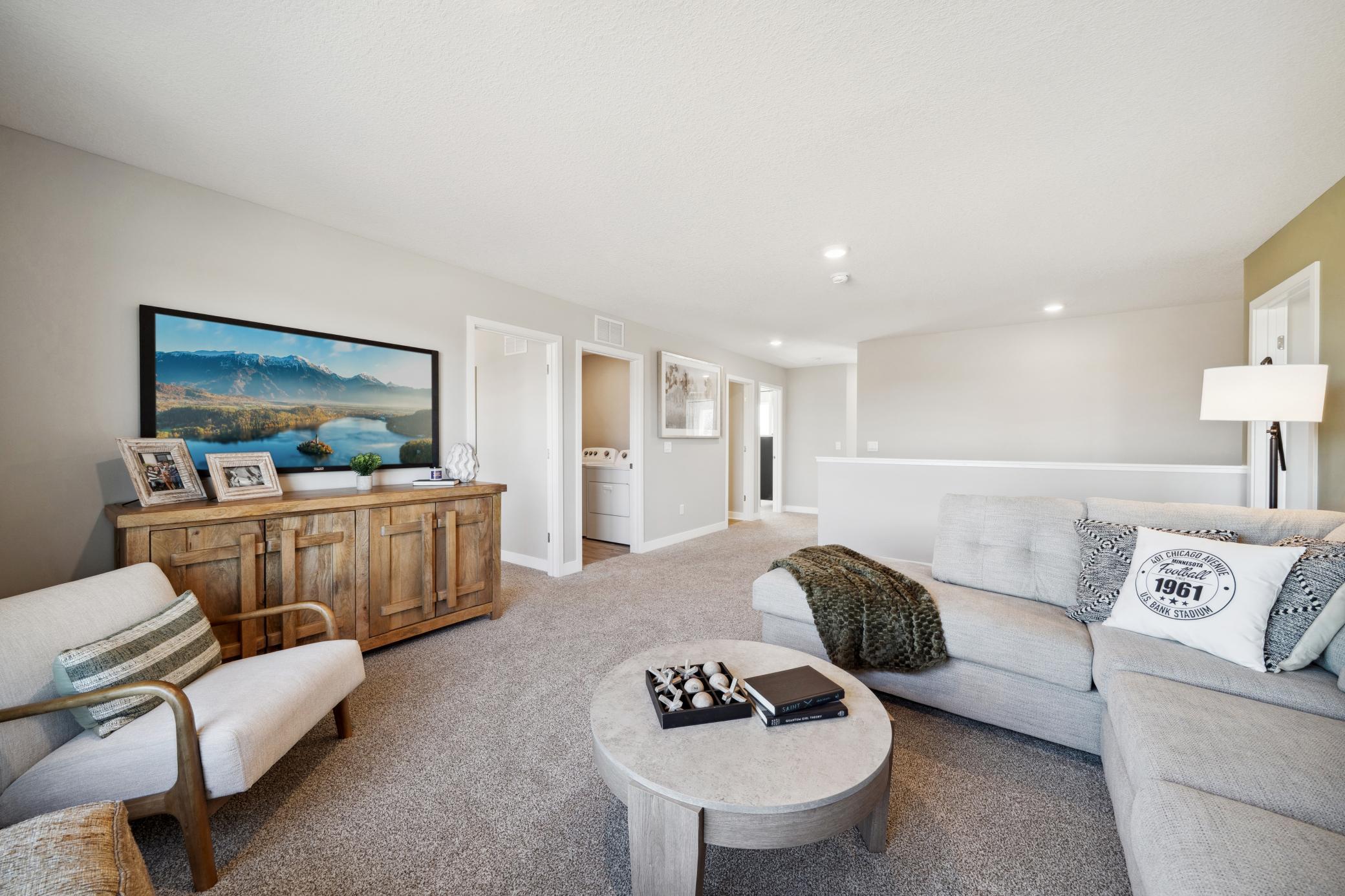 Loft on upper level.