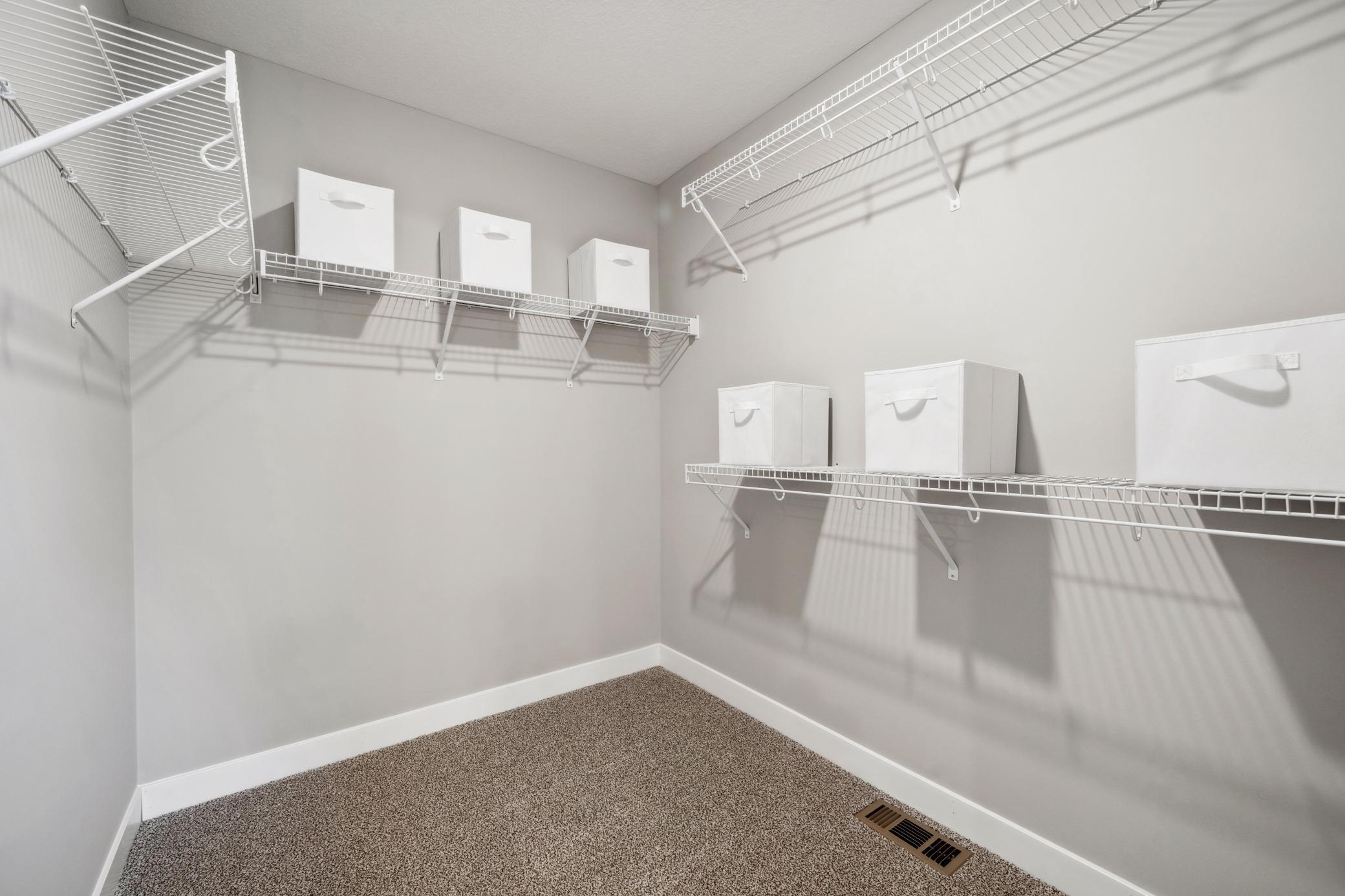 Primary bedroom has TWO walk in closets.