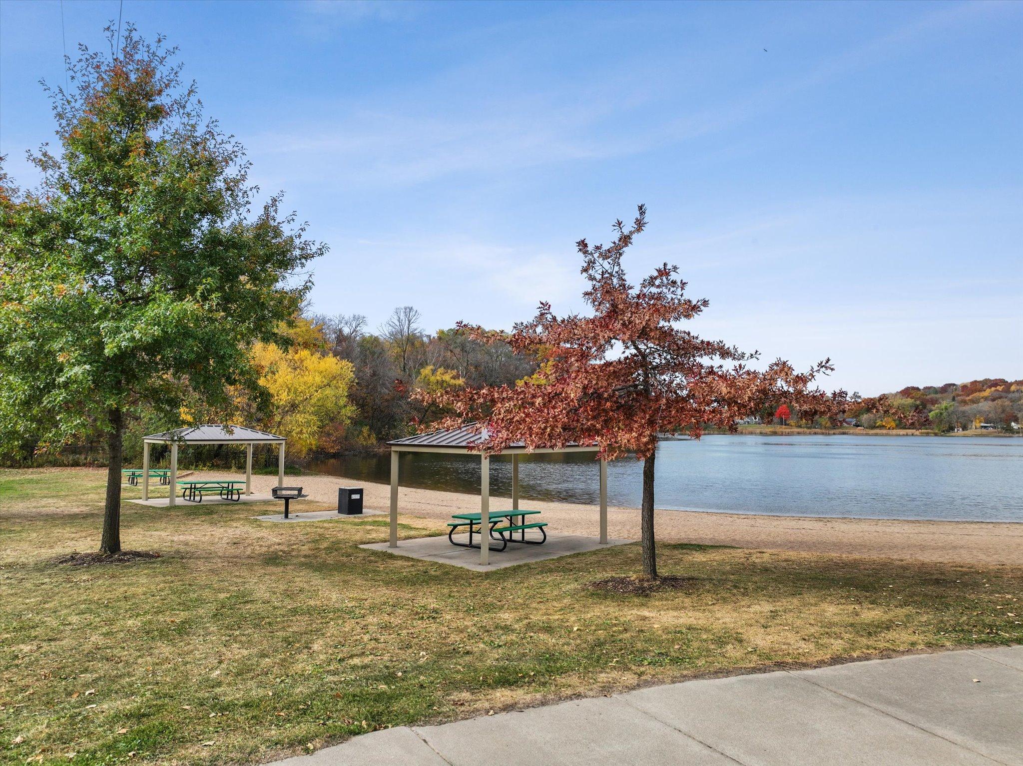 Carver Lake Park beach. Just a short drive away.
