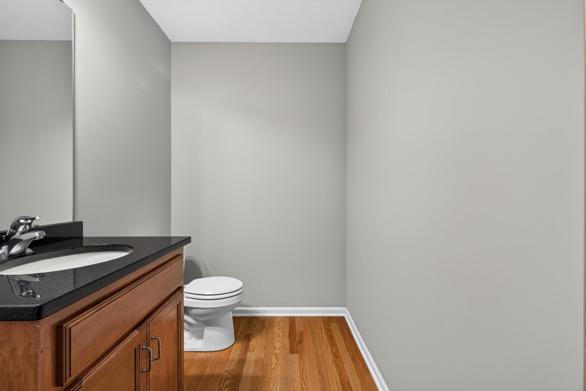 Main floor half bathroom