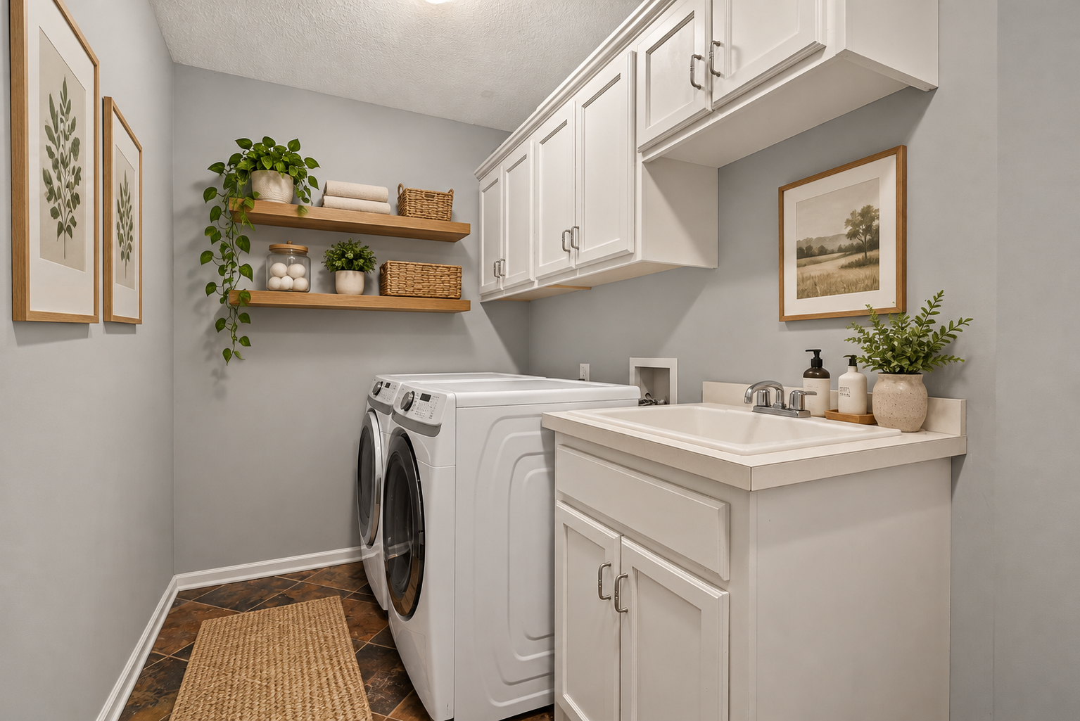 Main floor laundry - Virtual staged