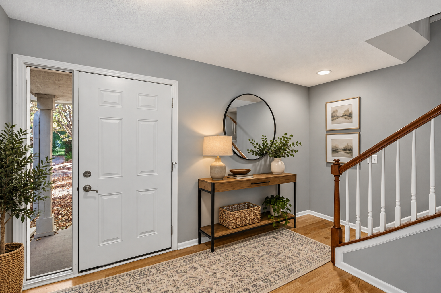 Great entry way - Virtual staged