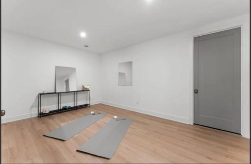 Lower level flex room-not actual home, photos of model with same layout
