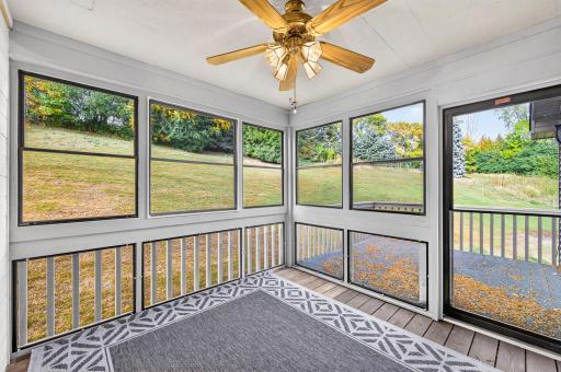 Screened porch and deck offering so much enjoyment for the outdoor lovers!