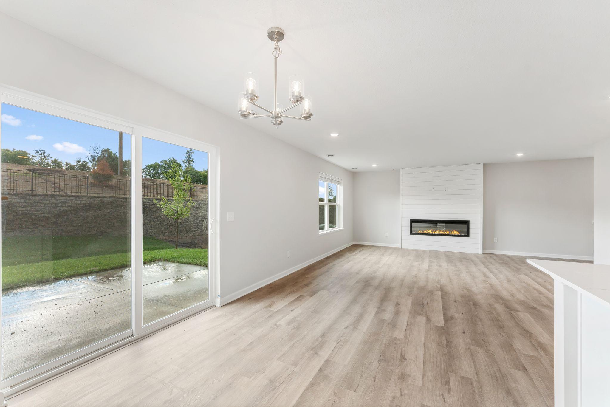 The main level is carpet free giving you a blank canvas for decorating. *Model home photos, colors and selections may vary.*