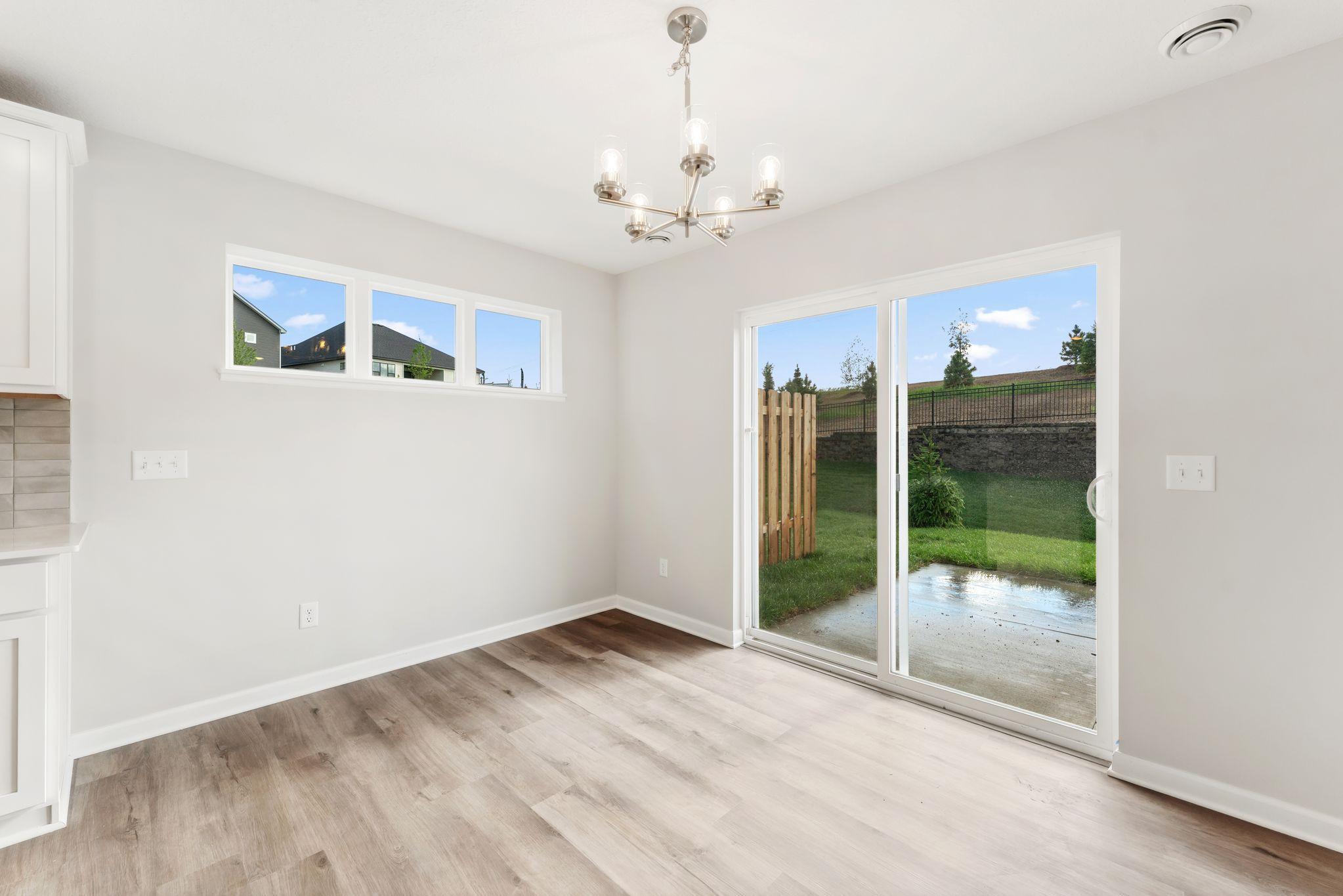 Let the outside light in! *Model home photos, colors and selections may vary.*