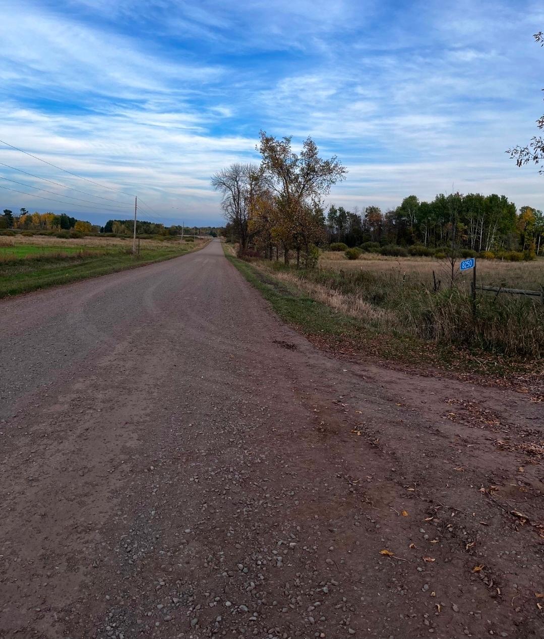 Hawk Ridge Road looking east