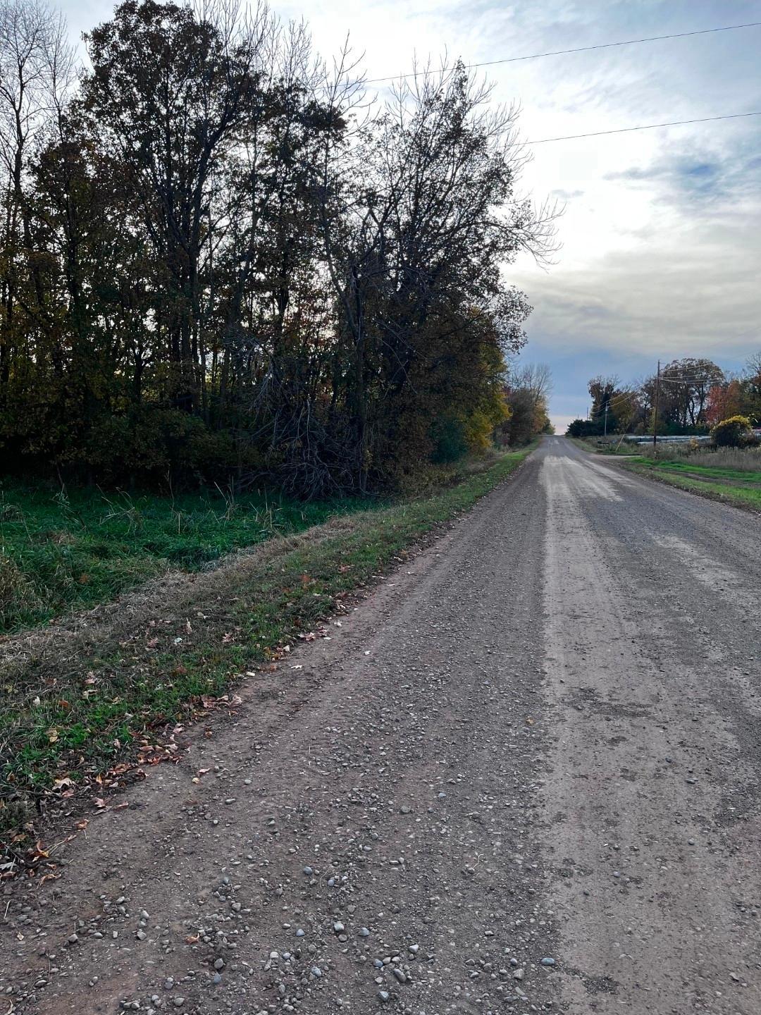 Hawk Ridge Road looking west